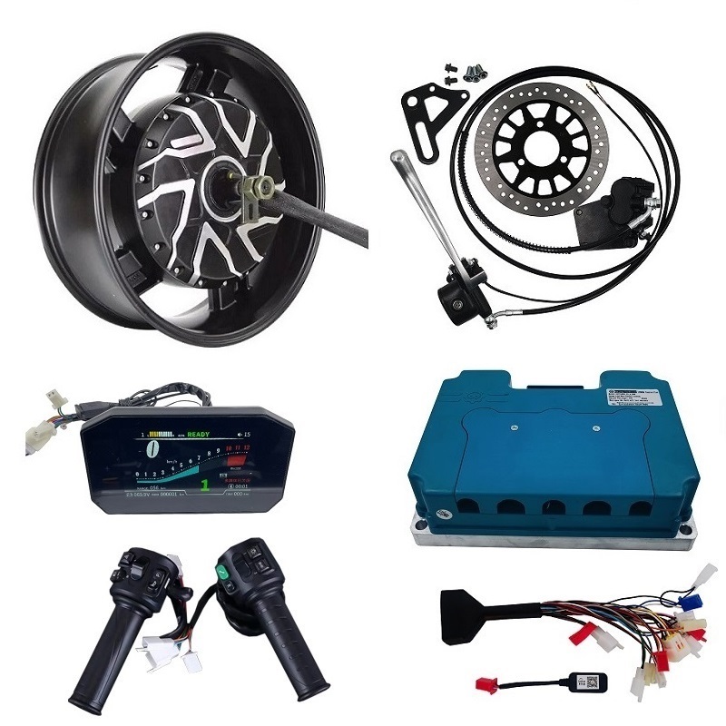12000W Electric Motorcycle Hub Motor - Elektrikli Motosiklet Göbek Motor Kitleri 6.0x17