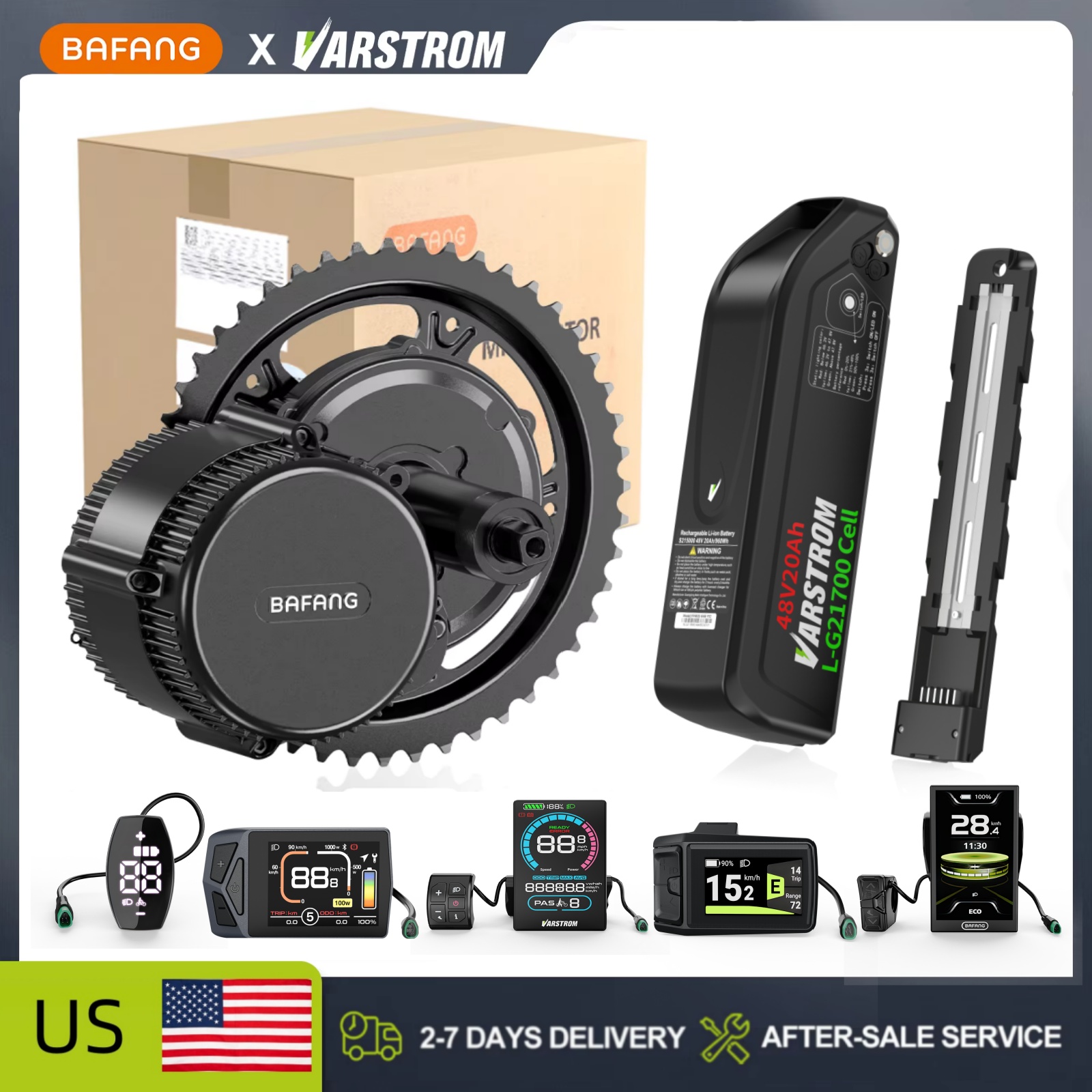 [ABD Stokunda] Bafang 48V Orta - Mid Drive Conversion Kit 1000W incelemesi ve fiyatı